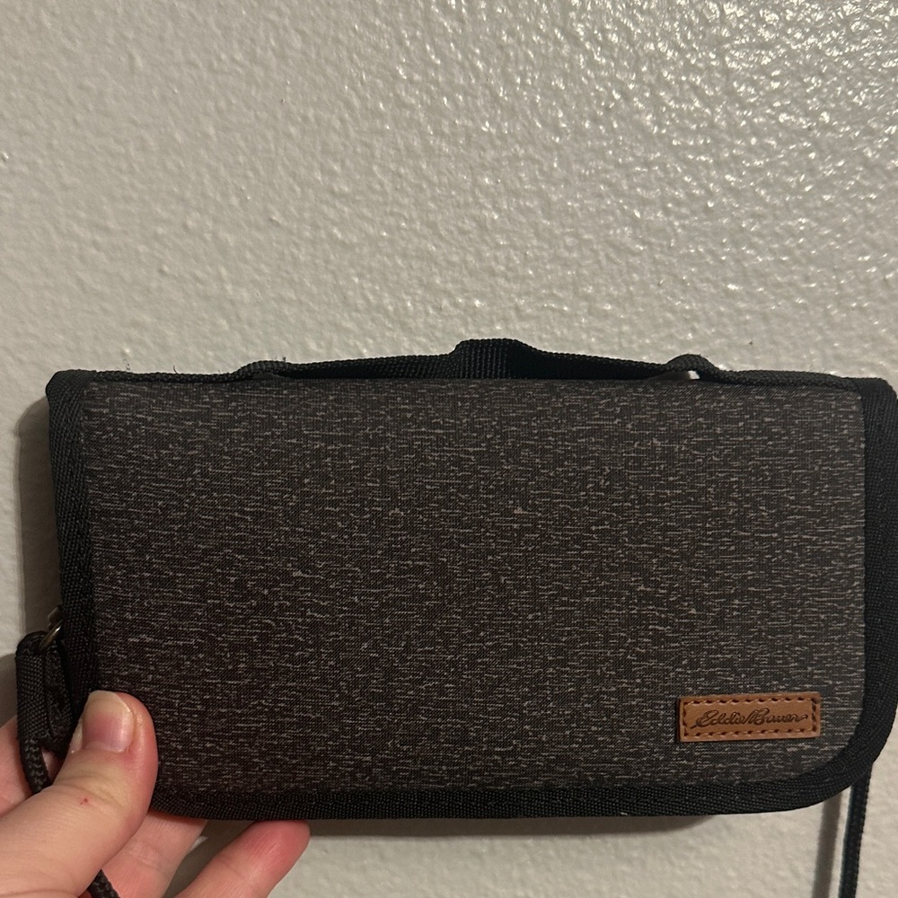 Eddie Bauer Dark Gray Travel Pouch